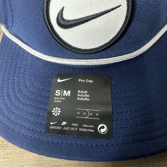 NWT Nike Men's Retro Pro Performance Snapback Hat Size S/M (Navy) HF7482-410 - Picture 5 of 15